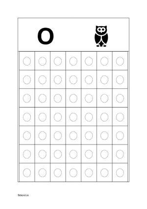 Upper Case Letter/ Capital Letter O Tracing. Free Printable Capital Letter Tracing Worksheet