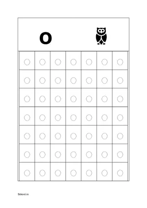 Lower Case Letter/ Small Case Letter o Tracing. Free Printable Small Case Alphabet Tracing Worksheet