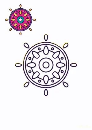  Diwali Drawing and coloring pages. Free printable Diwali coloring page for kids and adults.