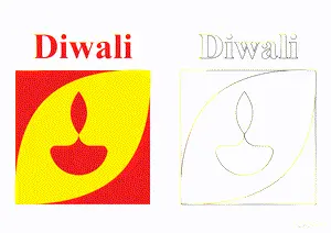  Diwali Drawing and coloring pages. Free printable Diwali coloring page for kids and adults.