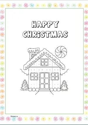 Free Printable Merry Christmas Coloring Page for Kids 2