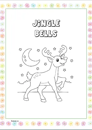 Free Printable Jingle Bells Coloring Page for Kids