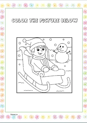 Free Printable Christmas Coloring Page for Kids 3