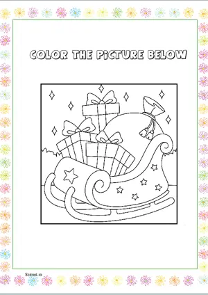 Free Printable Christmas Coloring Page for Kids 4