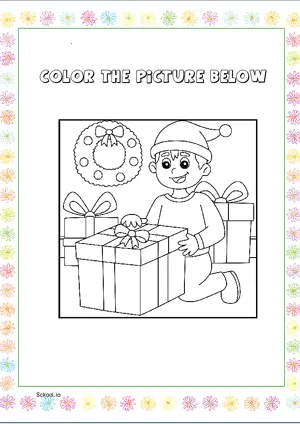 Free Printable Christmas Coloring Page for Kids 7