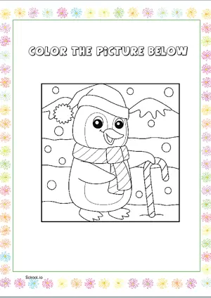 Free Printable Christmas Coloring Page for Kids 8