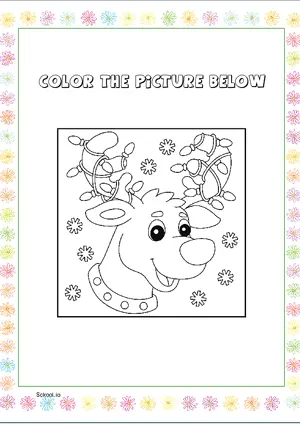 Free Printable Christmas Coloring Page for Kids 12