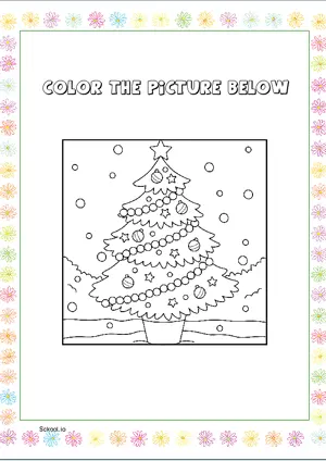 Free Printable Christmas Coloring Page for Kids 15