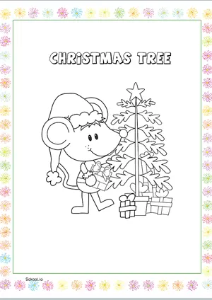 Free Printable Christmas Tree Coloring Pages for Kids