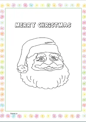 Free Printable Merry Christmas Coloring Pages for Kids 6