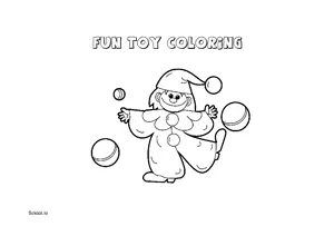 Free Printable Fun Toy Coloring Page for Kids