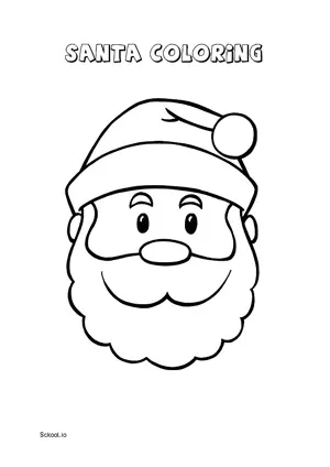 Free Printable Santa Coloring Pages for Kids