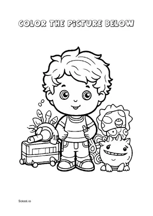 Free Printable Kids Coloring Page for Kids 6