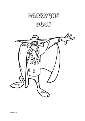 Free Printable Darkwing Duck Coloring Page 3 for Kids