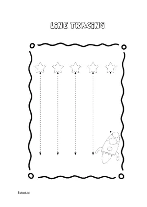 Free Printable Line Tracing Worksheets 8 For Kids Nursery/Kindergarten/Preschool