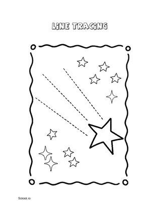 Free Printable Line Tracing Worksheets 43 For Kids Nursery/Kindergarten/Preschool