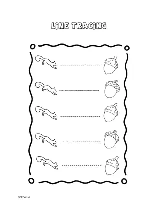 Free Printable Line Tracing Worksheets 51 For Kids Nursery/Kindergarten/Preschool