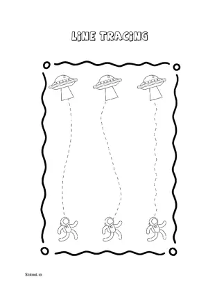 Free Printable Line Tracing Worksheets 81 For Kids Nursery/Kindergarten/Preschool