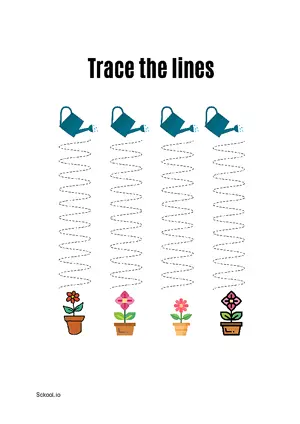 Free Printable Line Tracing Worksheets 155 For Kids Nursery/Kindergarten/Preschool