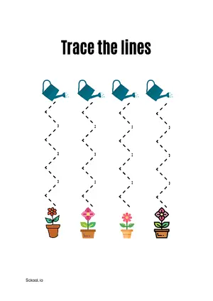 Free Printable Line Tracing Worksheets 163 For Kids Nursery/Kindergarten/Preschool