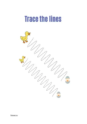 Free Printable Line Tracing Worksheets 168 For Kids Nursery/Kindergarten/Preschool