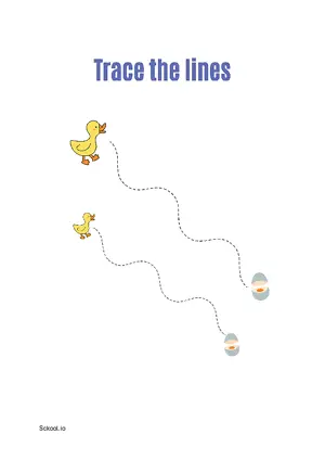 Free Printable Line Tracing Worksheets 170 For Kids Nursery/Kindergarten/Preschool