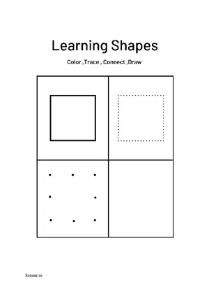 Free Printable Learning Shapes 3 For Nursery/Kindergarten/Preschool