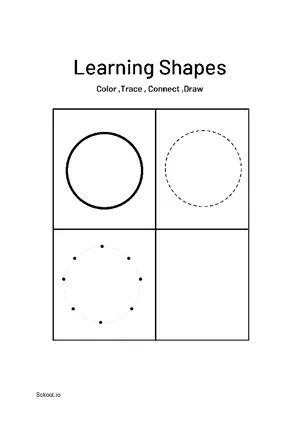 Free Printable Learning Shapes 6 For Nursery/Kindergarten/Preschool