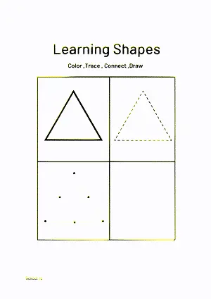 Free Printable Learning Shapes 7 For Nursery/Kindergarten/Preschool