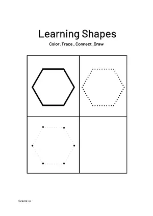 Free Printable Learning Shapes 8 For Nursery/Kindergarten/Preschool