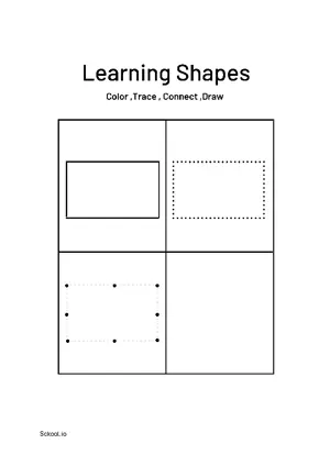 Free Printable Learning Shapes 9 For Nursery/Kindergarten/Preschool