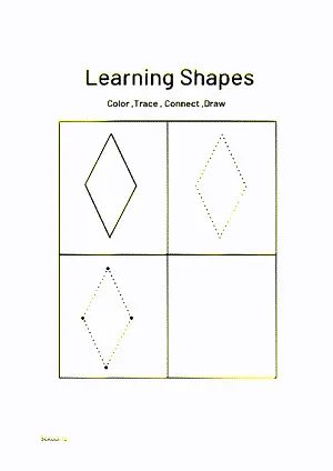 Free Printable Learning Shapes 10 For Nursery/Kindergarten/Preschool